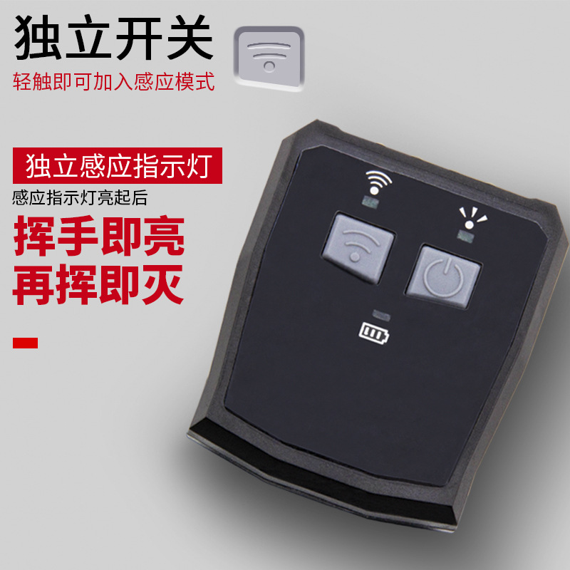 Transfronterizo nuevo LED montado en la cabeza Mini sombrero clip de luz USB recargable onda al aire libre inducción de pesca pequeño faro