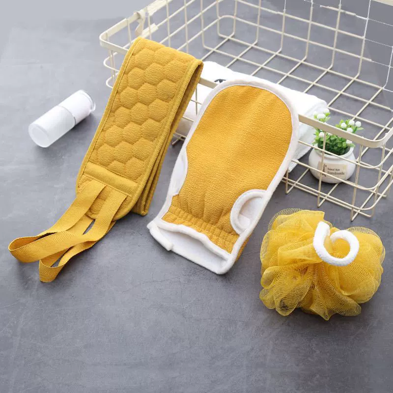 Bath ball, set, scarf, 3 piece set, increased thickness