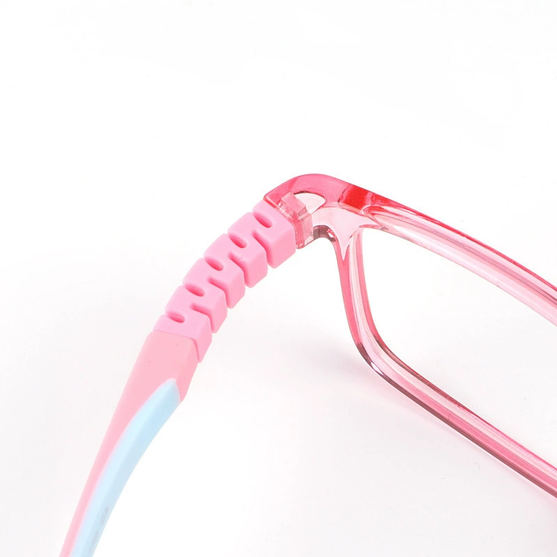 Big children's rectangular silicone elastic glasses for men and women, 10-14 years