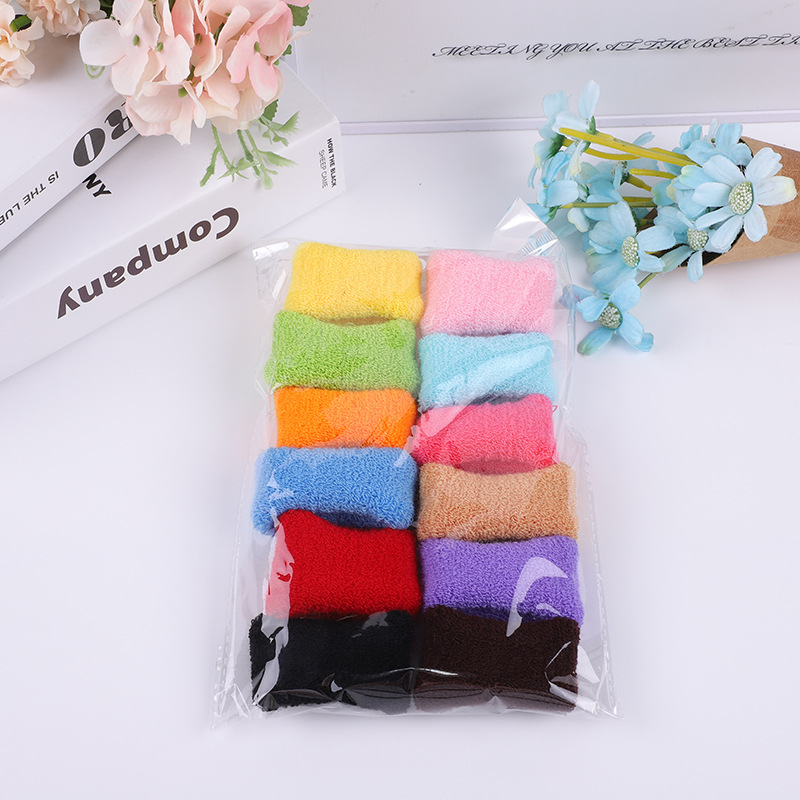 彩色高弹力毛巾圈学生头绳韩版女发饰网红糖果色头饰大号加粗发圈
