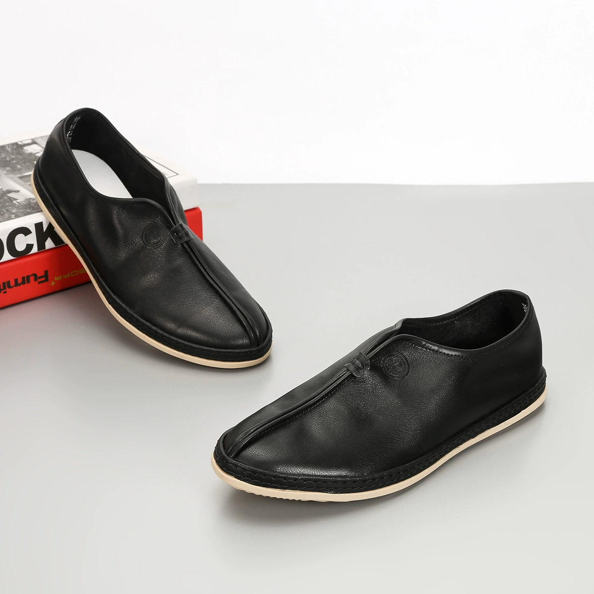 Весной и летом новые туфли-Монки из воловьей кожи с верхним слоем, мужская обувь ручной работы, повседневная обувь из натуральной кожи в китайском стиле, мужская обувь Old Beijing для мужчин