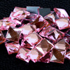 Glossy square crystal, accessory, wholesale