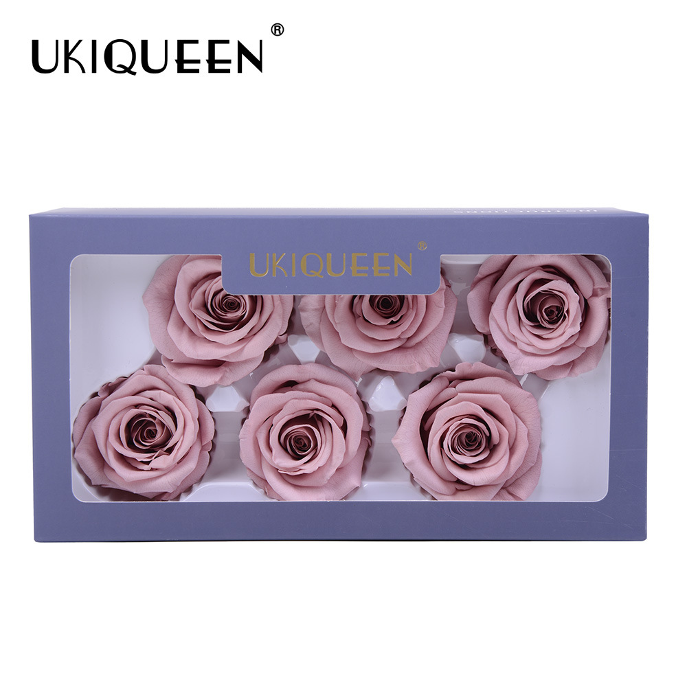 Yunnan Yongsheng flor 5-6A grado CM 6 piezas de Eternal Rose al por mayor accesorios de flores frescas cabeza de rosa
