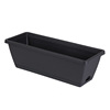 Rectangular plastic flowerpot for growing plants, new collection, wholesale