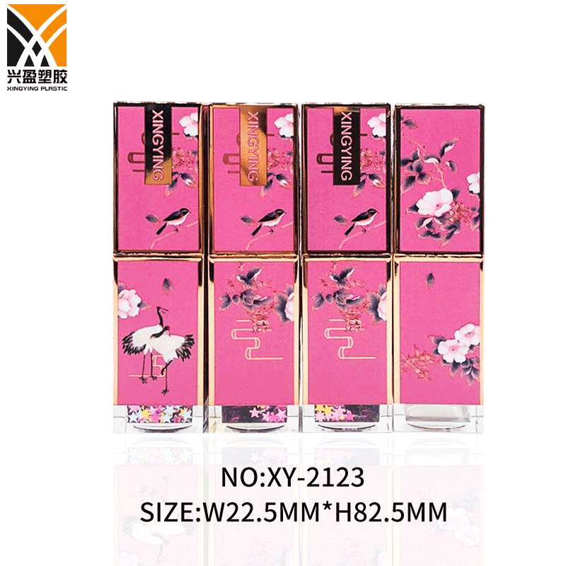 方形口红管 3D打印唇膏管化妆品包材 口红管空管唇釉包材定制