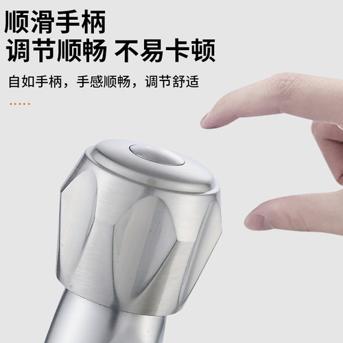 304 stainless steel single cold basin faucet 4 minutes quick opening single water public bathroom basin wash basin faucet