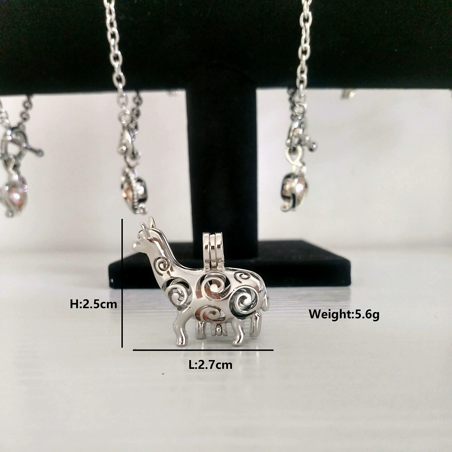 Pendant from pearl, alpaca, Aliexpress, Amazon, European style, P240, wholesale