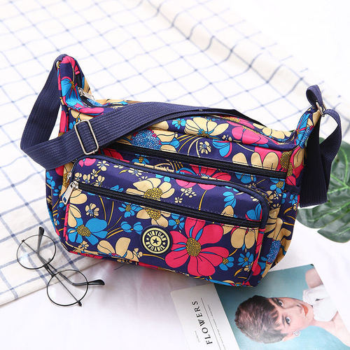 2024 New Oxford Waterproof Shoulder Bag Lightweight Large Capacity Korean Style Casual Middle-aged and Elderly Bag Multi-Compartment Crossbody Bag