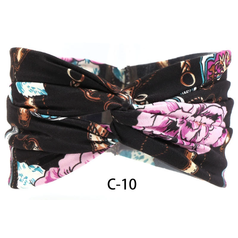Эластичная спортивная повязка на голову, бохо-шарф/лента в европейском стиле, многофункциональная, легкая, 21 вариант цвета