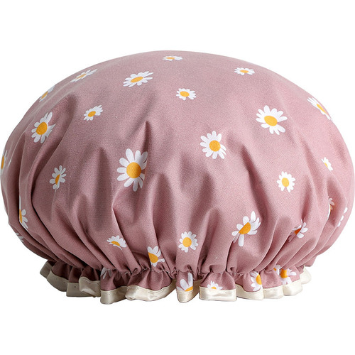 Chrysanthemum Double Layer Shower Cap Waterproof Shower Cap Women's Cute Children's Shampoo EVA Hair Cover Hat Cartoon Shower Cap