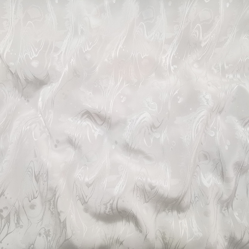 Tela jacquard de seda en stock, satén doble crepé, 140 cm de ancho, color liso, nueva tela Hanfu estilo chino al por mayor.