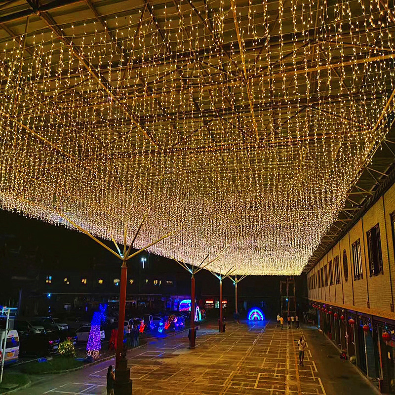 Outdoor Waterproof Waterfall Ice Strip Lights Lighting Project Wedding Mall Decoration Starry Sky Lights String Lights Led Lights