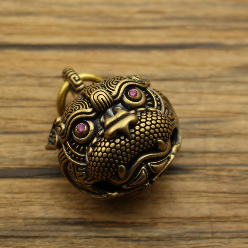 Creative copper small bell, pendant, lion, wholesale
