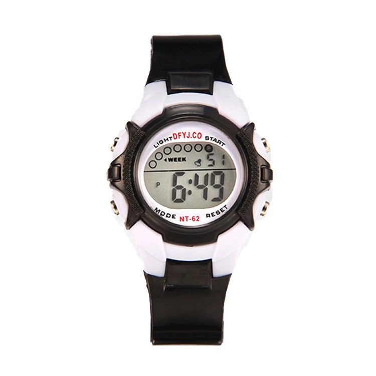 Digital Kids Watch, Universal Leisure Design, Ages 5–15, Colorful Silicone Strap, Lightweight