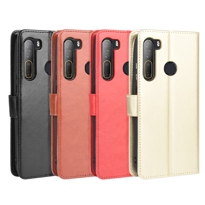HTC Desire 20 Pro Phone Case Card Desire21Pro Flip Crazy Horse Pattern Leather Case Lanyard D22 HTC Desire 20 Pro Phone Case Card Desire21Pro Flip Crazy Horse Pattern Leather Case Lanyard D22