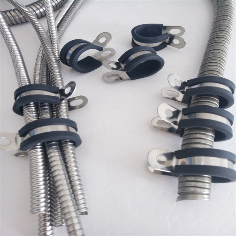 宝鸡福莱通13mm线束固定卡扣  半包胶金属固定夹量大从优