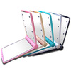 Folding square handheld mirror with light, suitable for import, Birthday gift