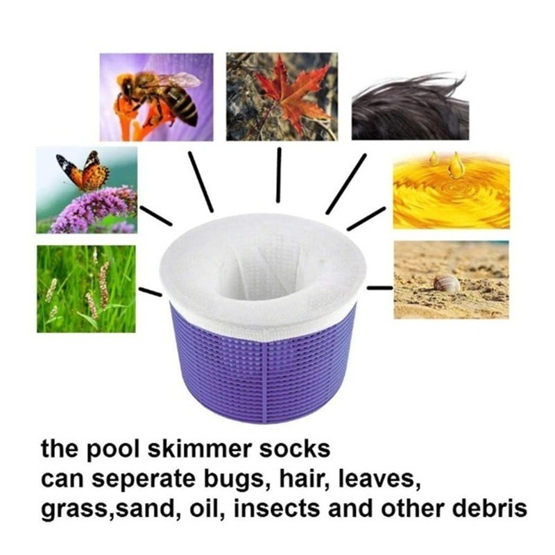 游泳池过滤袋 净水杂质去除垃圾过滤器Pool Skimmer Socks 过滤器