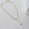 Fashionable small necklace, design chain for key bag  from pearl, Aliexpress, city style, simple and elegant design