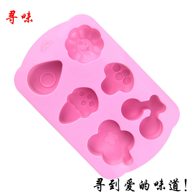 Search 6 Cherry Mushroom Rain Drops Silicon Plague Cake Model Kitchen Baking Silicon Plane DIY Handmade Squiries