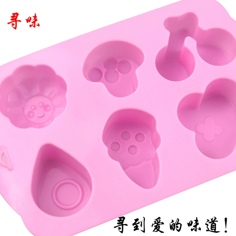 Search 6 Cherry Mushroom Rain Drops Silicon Plague Cake Model Kitchen Baking Silicon Plane DIY Handmade Squiries