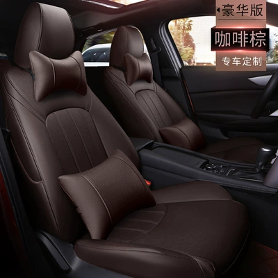 Five Seat Car Cushion Wear-resistant — Modelə uyğun (Original) oturacaq örtükləri - deluxe-edition-coffee-brown-custom