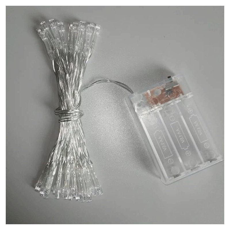 Función LED8 transfronteriza caja de batería a prueba de agua Cadena de luz decorativa de Navidad luz de la estrella fabricante