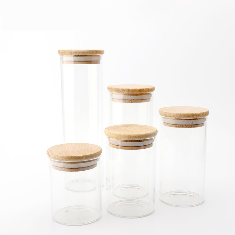 Wenwan pantalla sellada pulsera de botella cuentas de Buda a prueba de polvo frasco de almacenamiento de vidrio Pantalla de almacenamiento sellado frasco de almacenamiento transparente