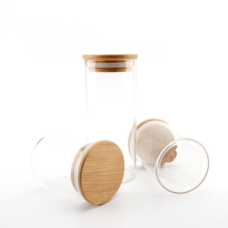 Wenwan pantalla sellada pulsera de botella cuentas de Buda a prueba de polvo frasco de almacenamiento de vidrio Pantalla de almacenamiento sellado frasco de almacenamiento transparente