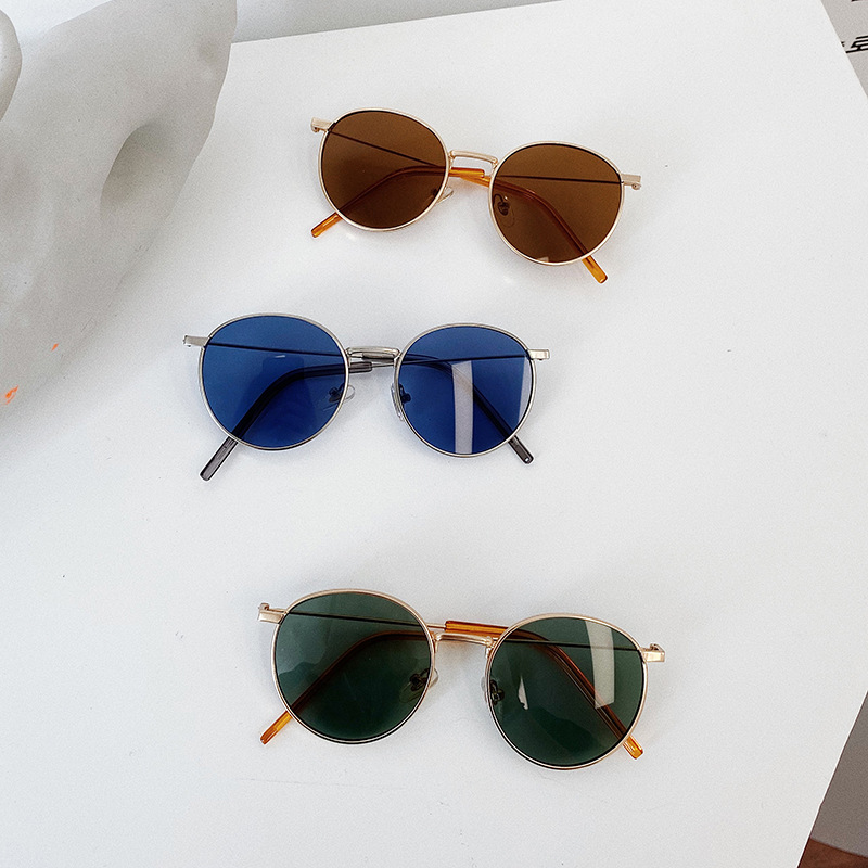 Gafas de sol de moda para niños Dilumi, marco redondo retro para niñas, gafas de sol para bebés unisex
