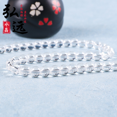 K9 Material Glass Beads Scatter Beads DIY Jewelry Accessories Synthetic Crystal Glass Round Beads Bracelet Semi-Finished Wholesale