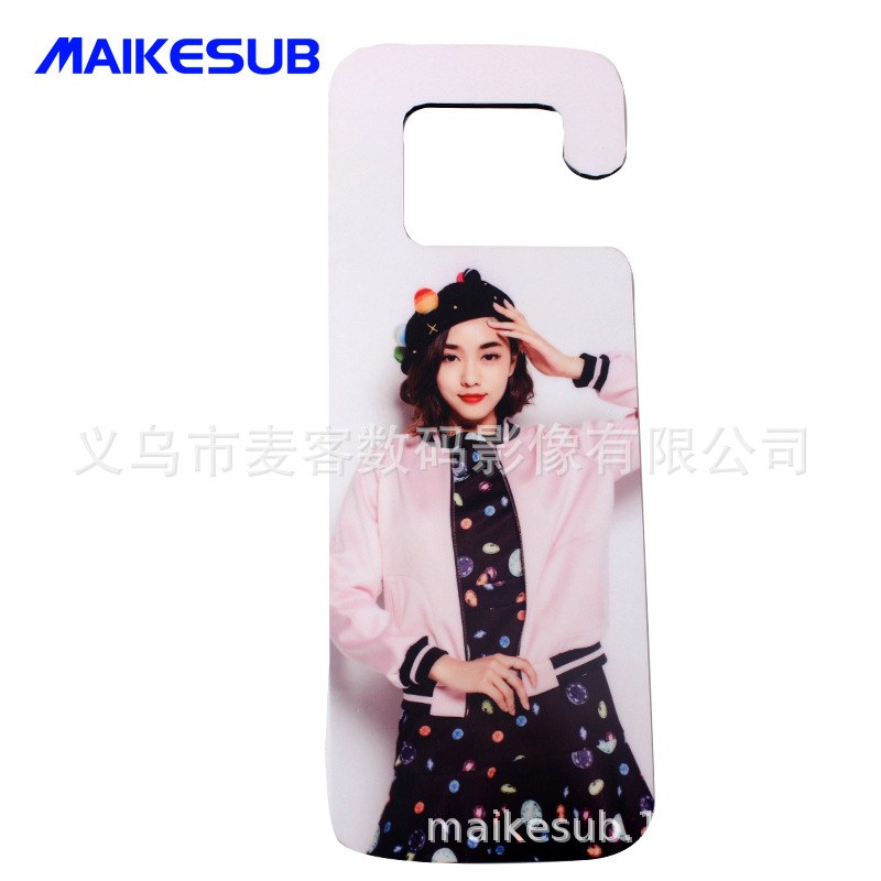 热升华木质门挂钩挂饰 热转印门挂 木质MDF门牌 空白木质门口挂饰