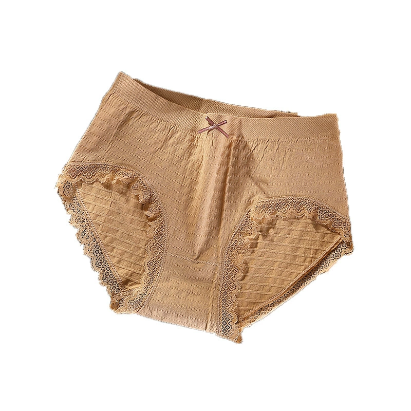 Pants, cotton breathable trousers, lace shorts, mid rise