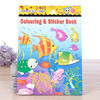 Cartoon coloring book, book with pictures, new collection, 2 in 1