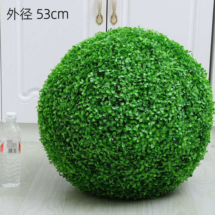 Bola de flor artificial de eucalipto de plástico BOLA DE Milán boda centro comercial decoración del techo decoración del hogar planta de bola de hierba de maní