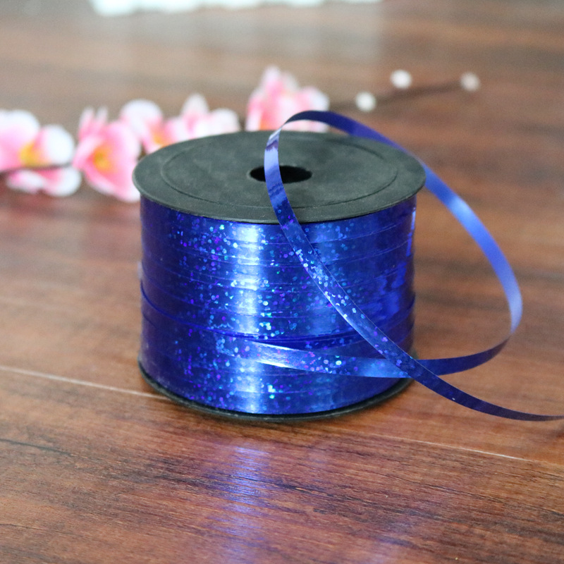 Boda boda decoración colorida cinta atado globo cuerda 100 yardas * 0,5 cm láser cinta