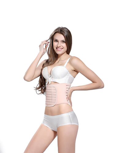 Simple breathable girdle, postpartum, office white collar girdle, body shaping girdle