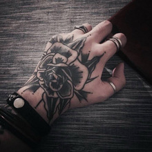 纹身贴 手指纹身贴纸 全手背纹身贴 花臂仿真刺青 tattoo