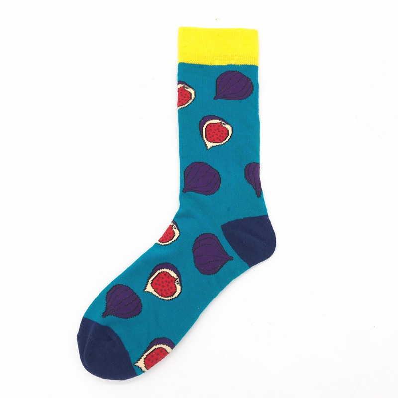 2023 fabricantes de calcetines de moda dibujos animados animal conejo perro gato comida serie frutas hombres y mujeres calcetines de algodón a mitad de la pantorrilla