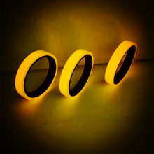 定制耐磨夜光pet反光警示胶带母卷商场用防滑发光胶布安全荧光条