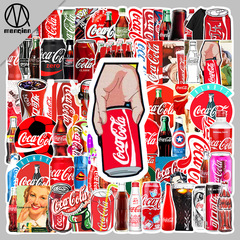 76張潮牌系列塗鴉卡通飲料瓶子筆記本電腦自行車汽車裝飾防水貼紙