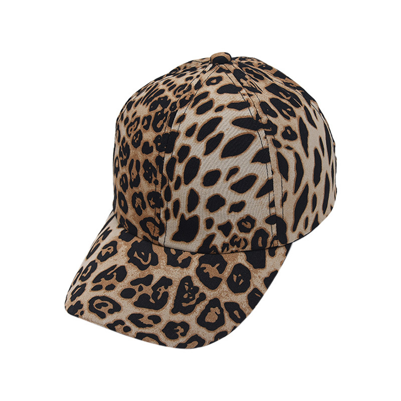 Comercio exterior transfronterizo nueva gorra de béisbol con estampado de leopardo femenina personalidad versátil europea y americana protección solar al aire libre sombrilla gorra enarbolada moda al por mayor image 5