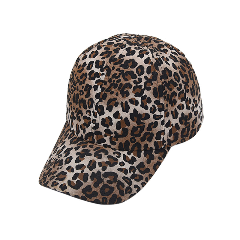 Comercio exterior transfronterizo nueva gorra de béisbol con estampado de leopardo femenina personalidad versátil europea y americana protección solar al aire libre sombrilla gorra enarbolada moda al por mayor image 7