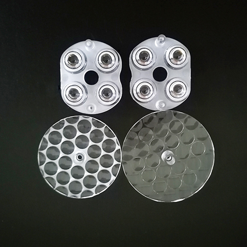 深圳盈鹏 定制雪花灯投影镜片 塑料保护壳透明镜 LED聚光透镜正品