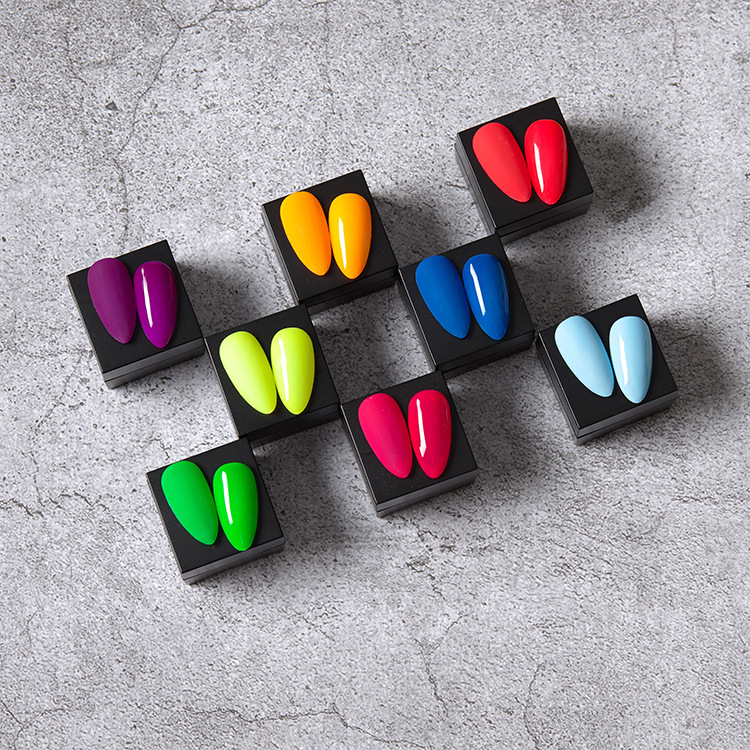 Canned Japanese-Style Color Glue Electronic Neon Fluorescent Colors in Stock Factory Wholesale