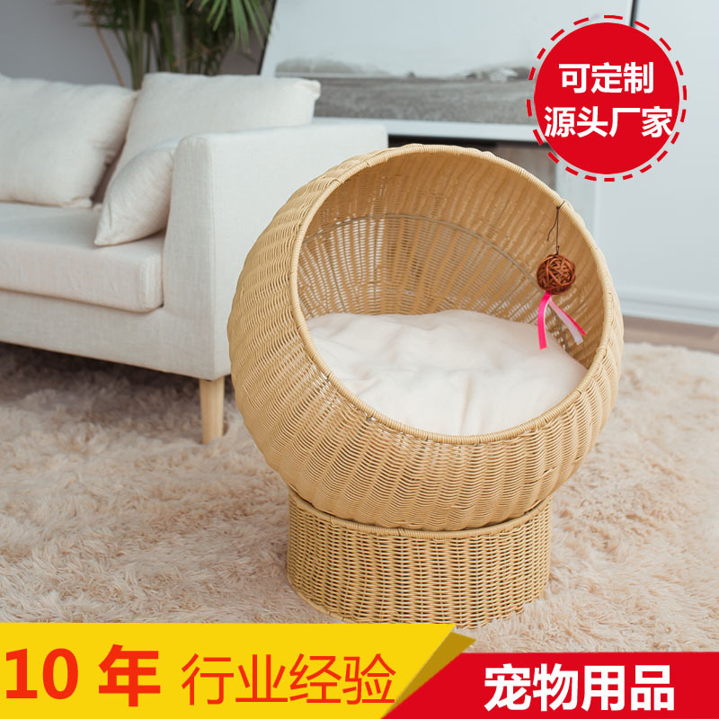 Cuatro Estaciones de madera maciza gato grande jaula gato Villa gato casa gato sala de entrega gato escalada rack gato tablero del rasguño perrera ratán gato nido