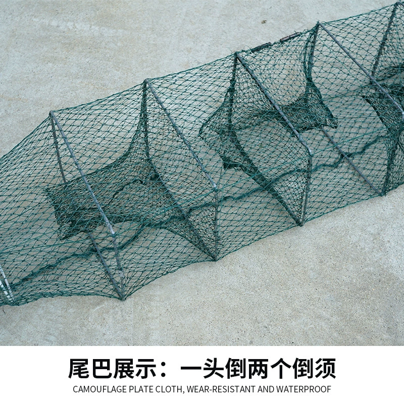 3,8 метра 19 узлов 12 отверстий с shrimp cage рыболовная клетка рыболовная сетка для краба сомов лова клетка для разведения