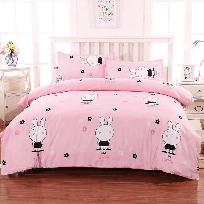 Ropa de cama cubierta del edredón de una sola pieza cama doble suministros superior estudiante dormitorio hoja de cama cubierta del edredón ventas directas de la fábrica