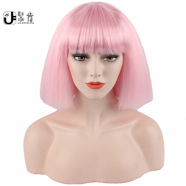 Prom nightclub hit DS super fluffy wig LADY GAGA pink wig broom head wig wholesale
