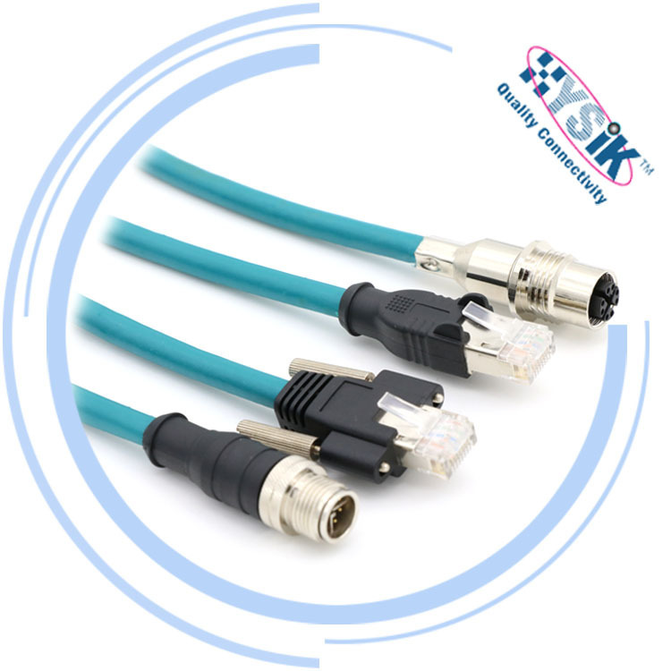 Metz Connectm12 8-Core X-Type Male to Rj45 Purj Cable, Category 6A Shielded Gigabit Transmission